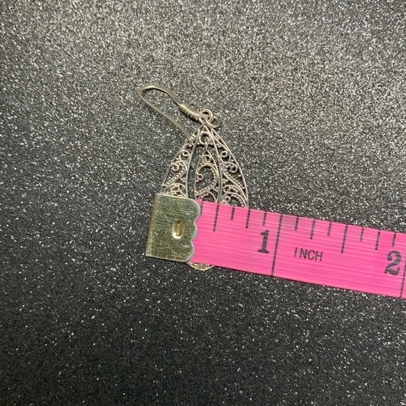 Brand New Sterling Silver Filigree Drop Earrings - Picture 7 of 7